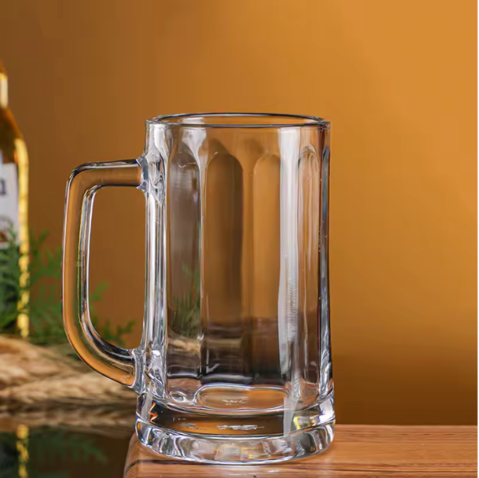 Bierglas met Handvat 400ml / 600ml – Dikke Bodem Tapbier Glas