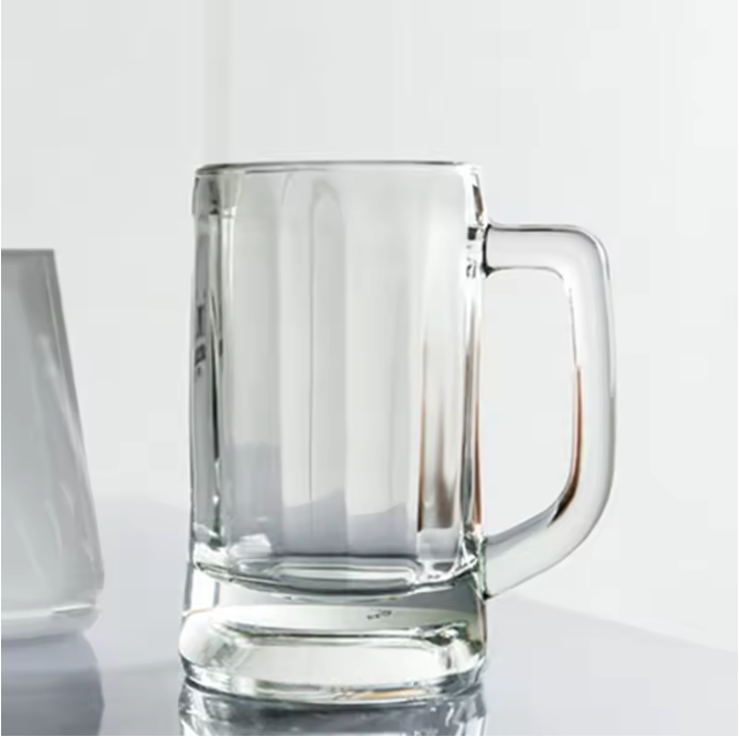 Bierglas met Handvat 400ml / 600ml – Dikke Bodem Tapbier Glas