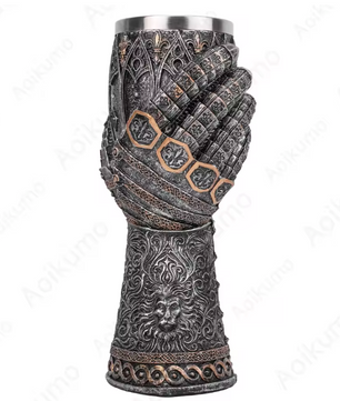 Ridder Tankard Biermok – Middeleeuwse Beker met RVS Inzet