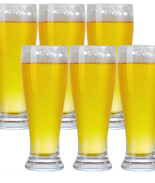 BPA-vrije Plastic Bierglazen Set van 6 – 450 ml Onbreekbare Pint Glazen