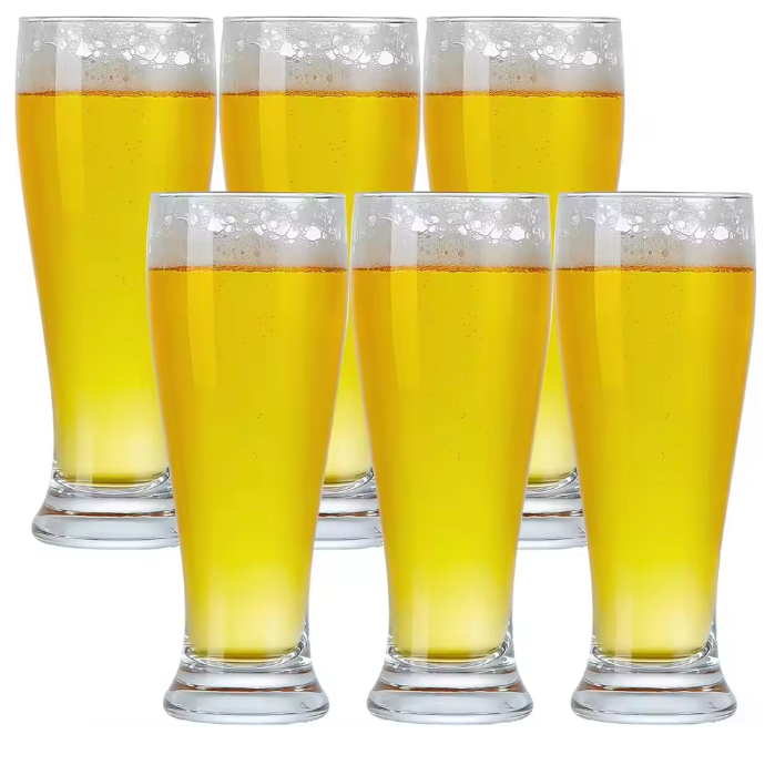 BPA-vrije Plastic Bierglazen Set van 6 – 450 ml Onbreekbare Pint Glazen