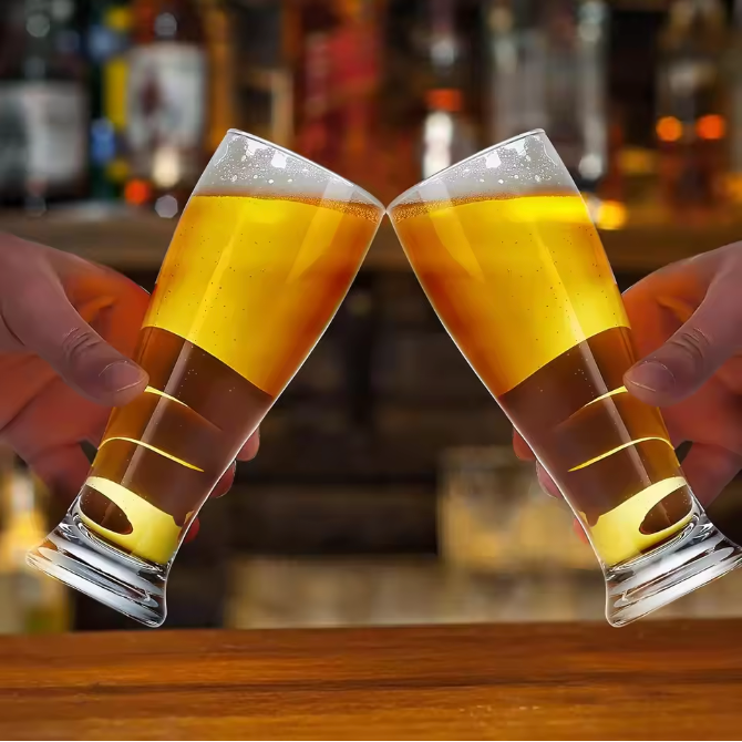 BPA-vrije Plastic Bierglazen Set van 6 – 450 ml Onbreekbare Pint Glazen