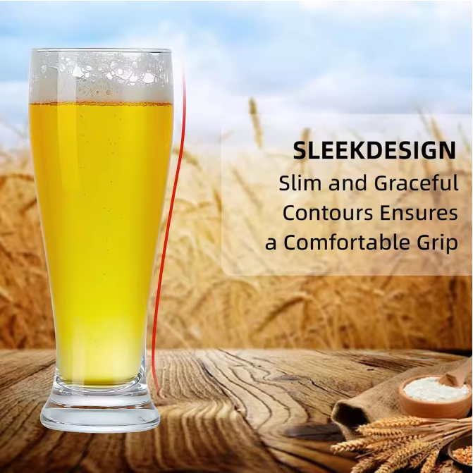 BPA-vrije Plastic Bierglazen Set van 6 – 450 ml Onbreekbare Pint Glazen