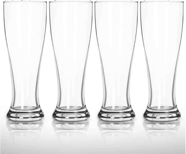 BPA-vrije Plastic Bierglazen Set van 6 – 450 ml Onbreekbare Pint Glazen