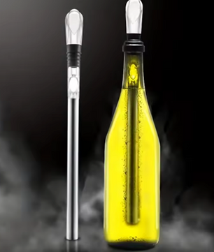 RVS Wijnkoelstok met Schenker – Wijn Chiller Stok voor Fles