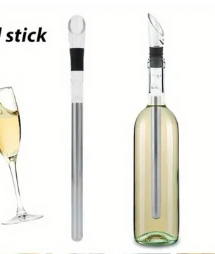 RVS Wijnkoelstok met Schenker – Wijn Chiller Stok voor Fles