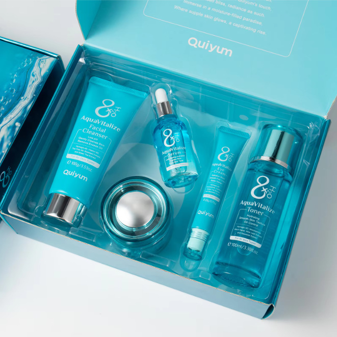 Hydraterende Gezichtsverzorging Set – 5-Delige Huidverzorgingsset met Serum, Toner en Crème