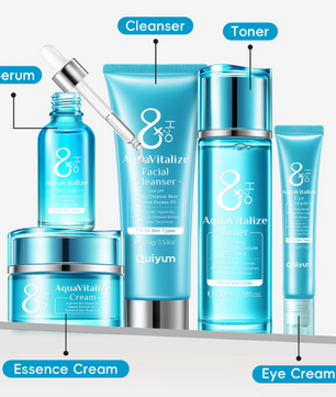 Hydraterende Gezichtsverzorging Set – 5-Delige Huidverzorgingsset met Serum, Toner en Crème