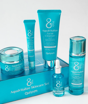 Hydraterende Gezichtsverzorging Set – 5-Delige Huidverzorgingsset met Serum, Toner en Crème