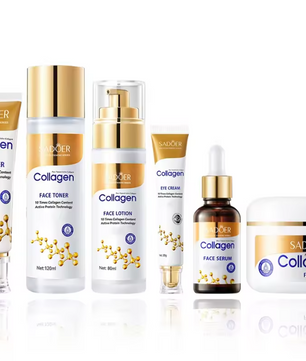 Collageen Gezichtsverzorging Set – 6-Delige Hydraterende Huidverzorgingsset voor een Stevige en Gladde Huid