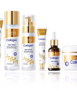 Collageen Gezichtsverzorging Set – 6-Delige Hydraterende Huidverzorgingsset voor een Stevige en Gladde Huid