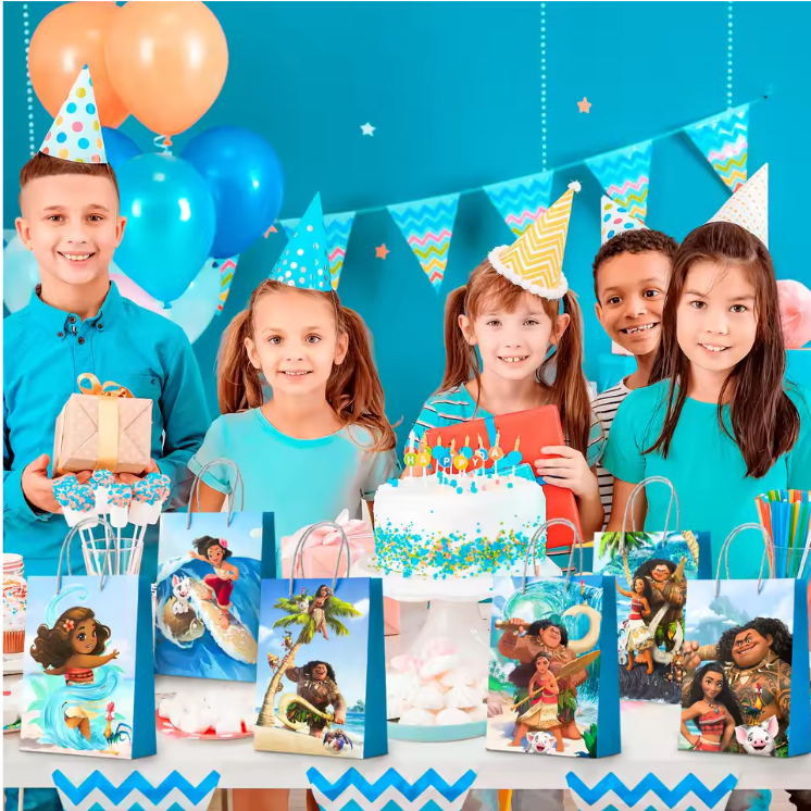 Tropisch Oceaan Thema Feest Uitdeelzakjes – Set van 24 Kinder Traktatiezakjes voor Verjaardag