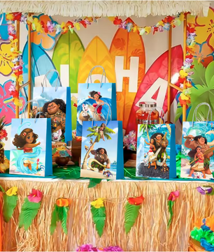 Tropisch Oceaan Thema Feest Uitdeelzakjes – Set van 24 Kinder Traktatiezakjes voor Verjaardag