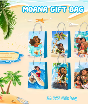 Tropisch Oceaan Thema Feest Uitdeelzakjes – Set van 24 Kinder Traktatiezakjes voor Verjaardag