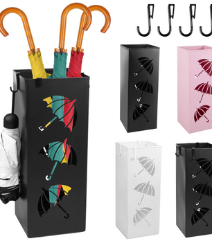 Metalen Paraplubak – Vrijstaande Parapluhouder met Waterbestendige Opvangbak