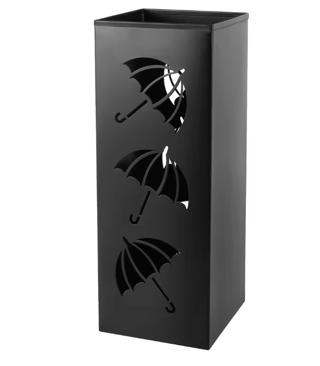 Metalen Paraplubak – Vrijstaande Parapluhouder met Waterbestendige Opvangbak