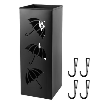 Metalen Paraplubak – Vrijstaande Parapluhouder met Waterbestendige Opvangbak