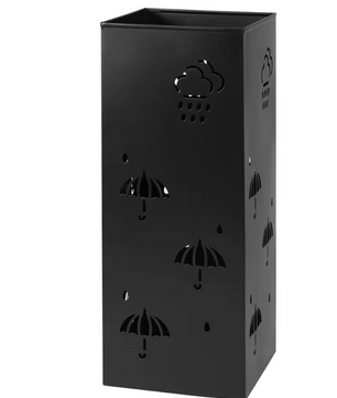 Metalen Parapluhouder – Vrijstaande Paraplubak met Decoratief Open Patroon