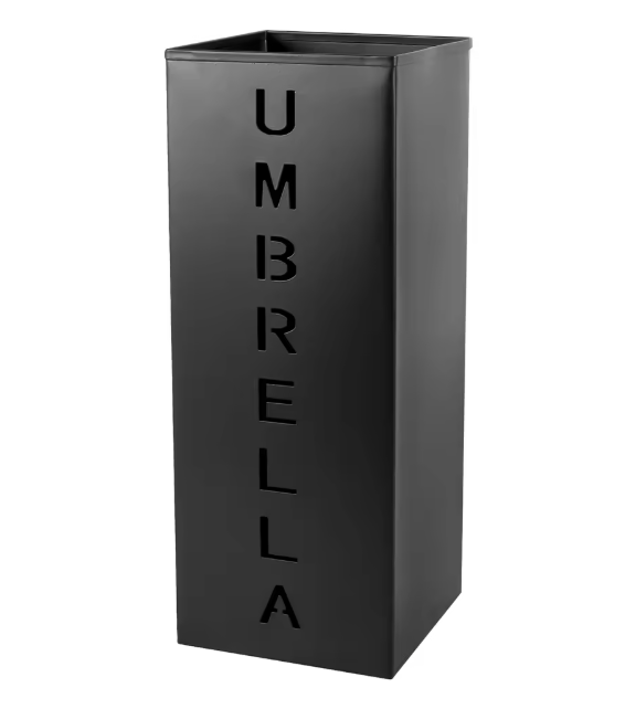 Metalen Parapluhouder – Vierkante Vrijstaande Paraplubak voor Hal en Entree