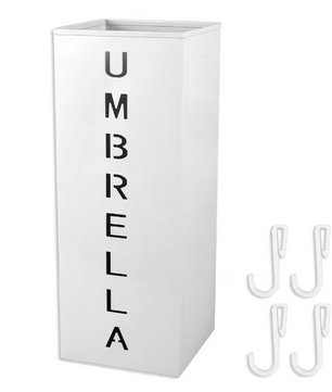 Metalen Parapluhouder – Vierkante Vrijstaande Paraplubak voor Hal en Entree