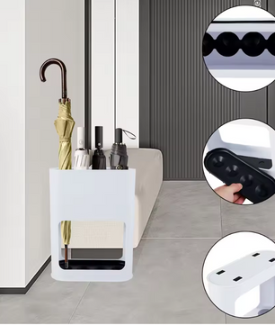 Parapluhouder met Druipbak – Compacte Vrijstaande Paraplubak voor Hal en Entree