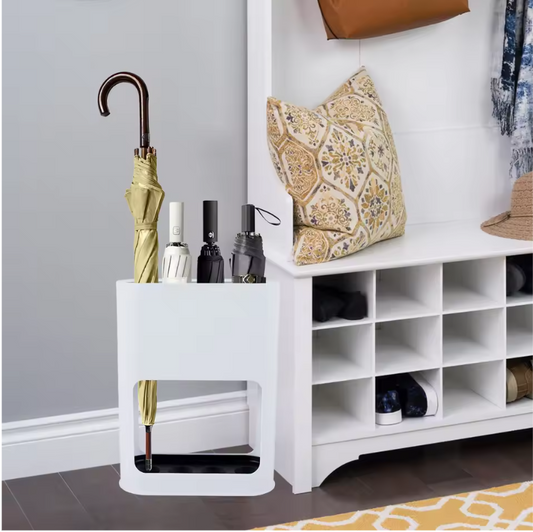 Parapluhouder met Druipbak – Compacte Vrijstaande Paraplubak voor Hal en Entree