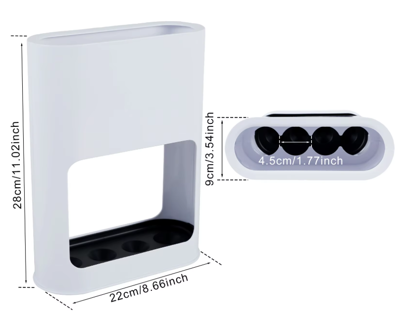 Parapluhouder met Druipbak – Compacte Vrijstaande Paraplubak voor Hal en Entree
