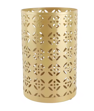 Metalen Parapluhouder – Ronde Paraplubak met Decoratief Open Design voor Entree