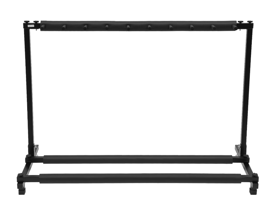 Gitaarstandaard voor 9 Gitaren – Vrijstaand Metalen Gitaarrek met Bescherming