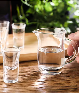 Set van 6 Borrelglaasjes 15 ml – Transparante Shotglazen met Dikke Bodem