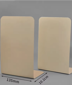 Set van 2 Metalen Boekensteunen – L-Vormige Boekenhouders voor Bureau