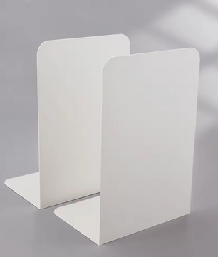 Set van 2 Metalen Boekensteunen – L-Vormige Boekenhouders voor Bureau