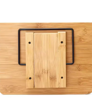 Verstelbare Bamboe Boekenstandaard – Opvouwbare Leesbureau Houder voor Boeken, Kookboeken en Studieboeken