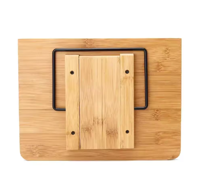 Verstelbare Bamboe Boekenstandaard – Opvouwbare Leesbureau Houder voor Boeken, Kookboeken en Studieboeken