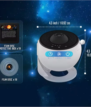 Galaxy Sterrenhemel Projector – Planetarium Nachtlamp met Zonnestelsel en Sterrenbeelden voor Kinderkamer