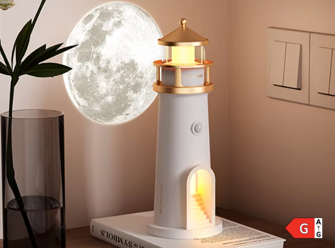 Maan Projector Nachtlamp met Bluetooth Speaker – Sfeerverlichting met Afstandsbediening en Bewegingssensor