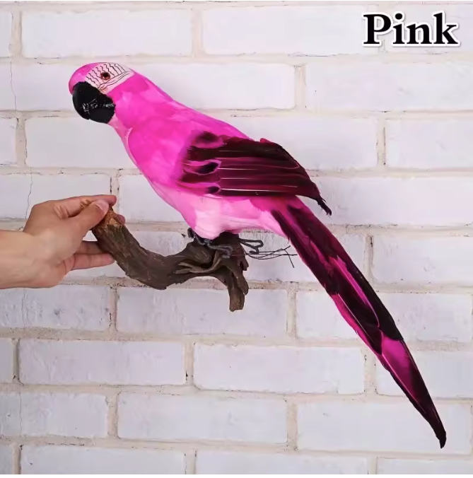 Realistische Papegaai Tuindecoratie – Handgemaakt Vogel Ornament voor Tuin, Balkon en Interieur