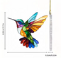 Kolibrie Zonvanger Acryl Regenboog Raamhanger – Decoratieve Vogel Suncatcher voor Huis en Tuin