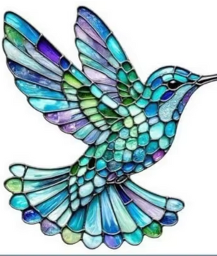 Kolibrie Zonvanger Acryl Regenboog Raamhanger – Decoratieve Vogel Suncatcher voor Huis en Tuin