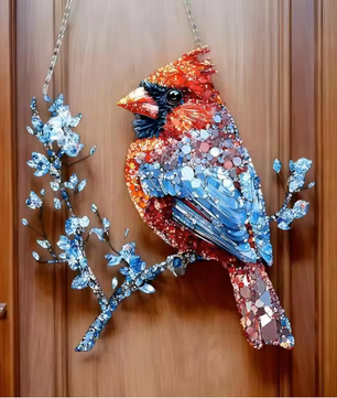 Acryl Vogel Raamhanger – Decoratieve Bungelende Vogel Zonvanger voor Raam en Interieur