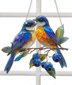 Acryl Vogel Raamhanger – Decoratieve Bungelende Vogel Zonvanger voor Raam en Interieur