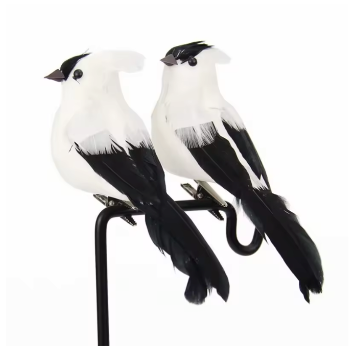 Kunstmatige Decoratieve Vogel – Realistisch Veer Vogel Ornament voor Huis, Tuin en Decoratie