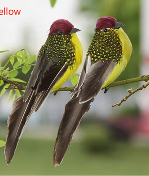 Kunstmatige Decoratieve Vogel – Realistisch Veer Vogel Ornament voor Huis, Tuin en Decoratie