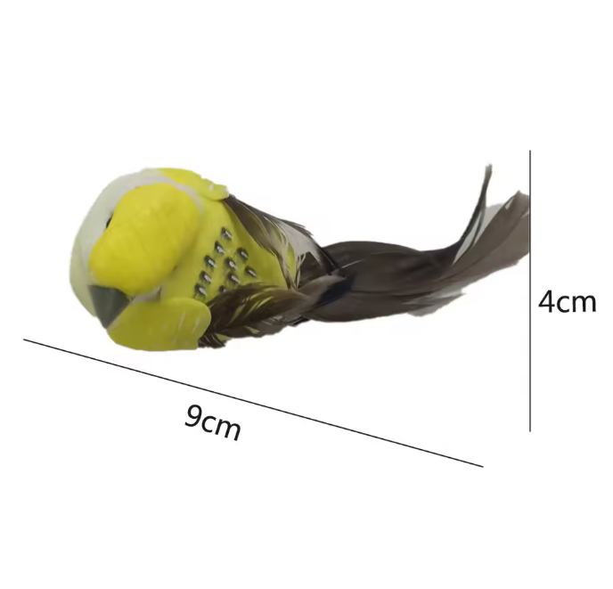 Set van 12 Miniatuur Decoratieve Vogels – Schuim en Veer Vogel Ornamenten voor DIY en Tuindecoratie