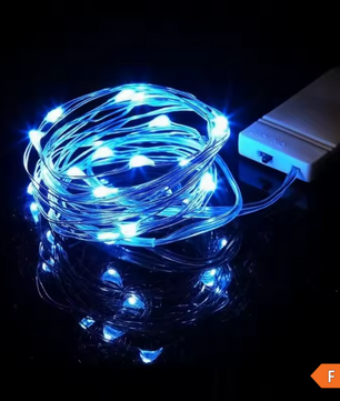 LED Lichtslinger op Batterijen – Flexibele Zilverdraad Sterrenverlichting voor Feest en Decoratie