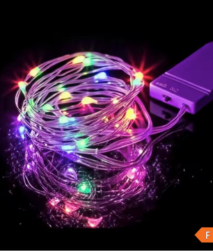 LED Lichtslinger op Batterijen – Flexibele Zilverdraad Sterrenverlichting voor Feest en Decoratie