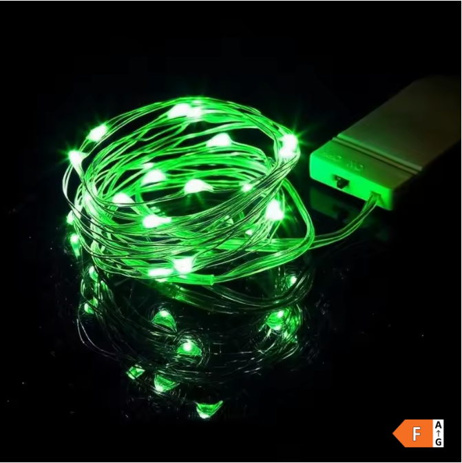 LED Lichtslinger op Batterijen – Flexibele Zilverdraad Sterrenverlichting voor Feest en Decoratie