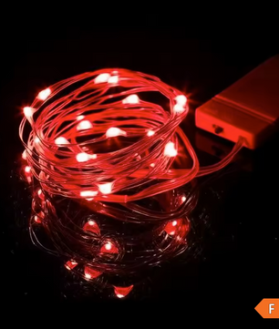 LED Lichtslinger op Batterijen – Flexibele Zilverdraad Sterrenverlichting voor Feest en Decoratie