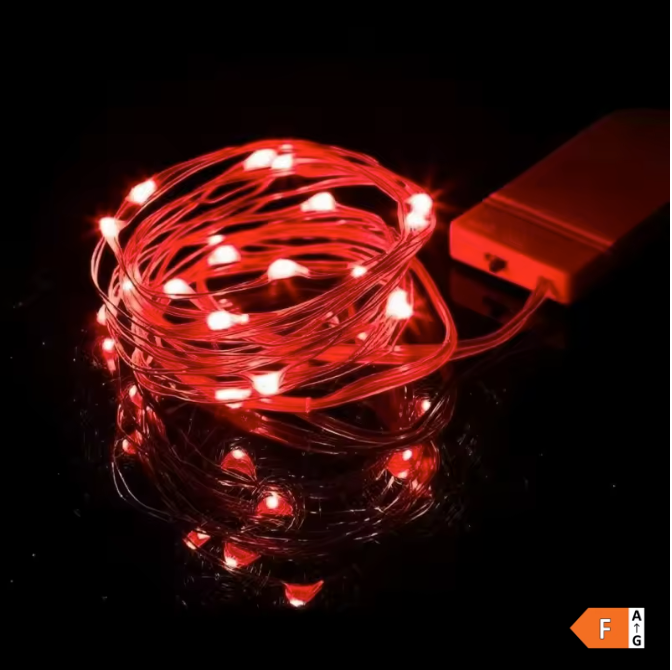 LED Lichtslinger op Batterijen – Flexibele Zilverdraad Sterrenverlichting voor Feest en Decoratie