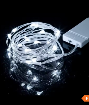 LED Lichtslinger op Batterijen – Flexibele Zilverdraad Sterrenverlichting voor Feest en Decoratie